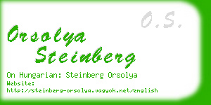 orsolya steinberg business card